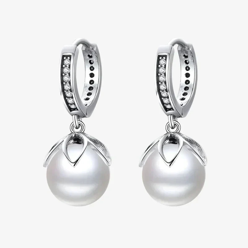 Κρεμαστά σκουλαρίκια Pearl Sparkle