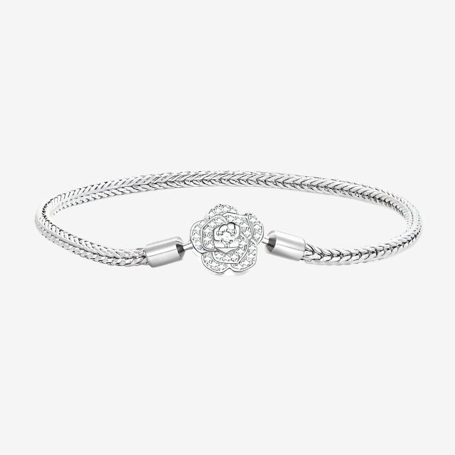 Bracciale con roselline scintillanti