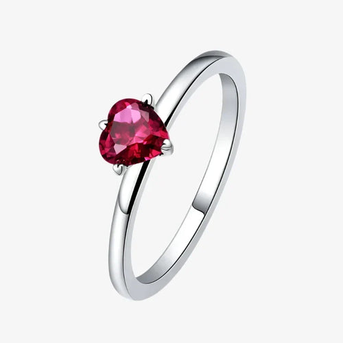 Anello Cuore Cremisi