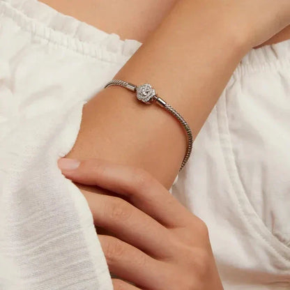 Bracciale con roselline scintillanti