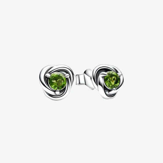 Boucles d'oreilles clous pierre de naissance août