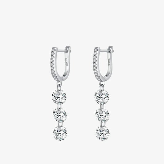 Boucles d'oreilles pendantes Harmonie Scintillante