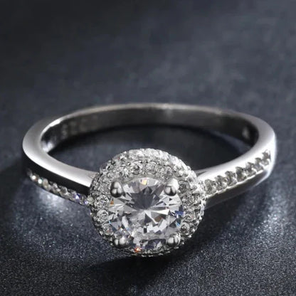 Δαχτυλίδι Round Sparkle Pavé