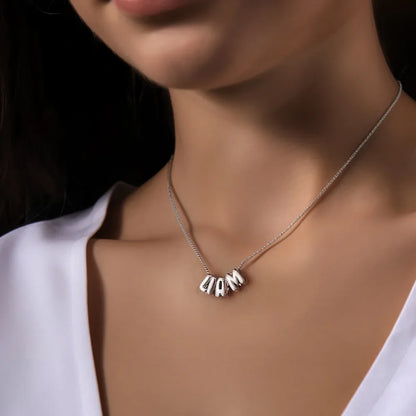 Collana con numero a bolle