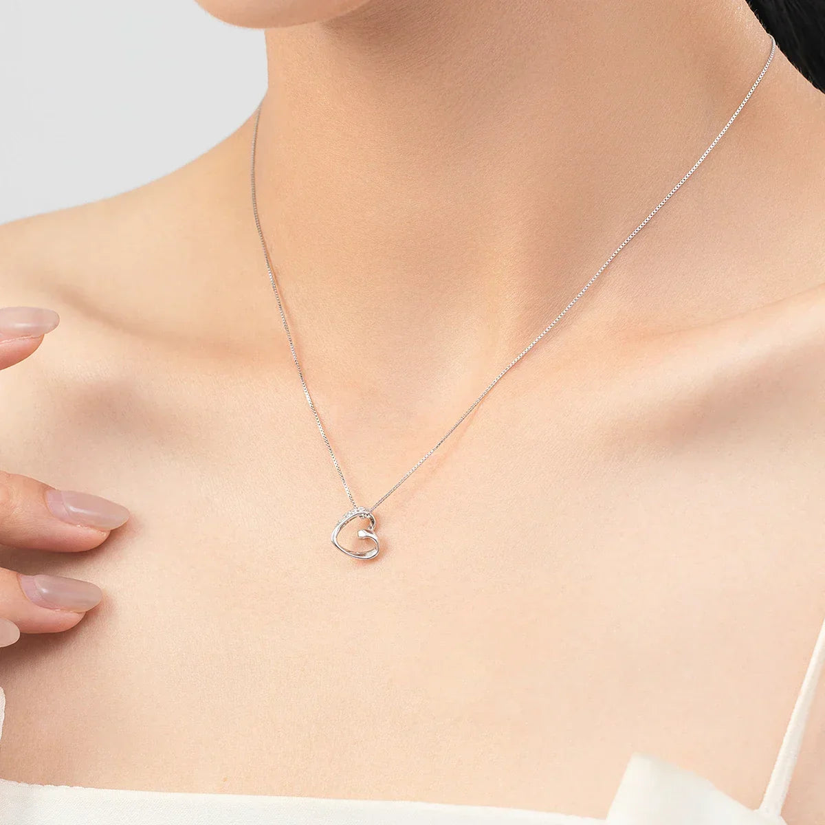 Collier Cœur Cristallin Aiguisé
