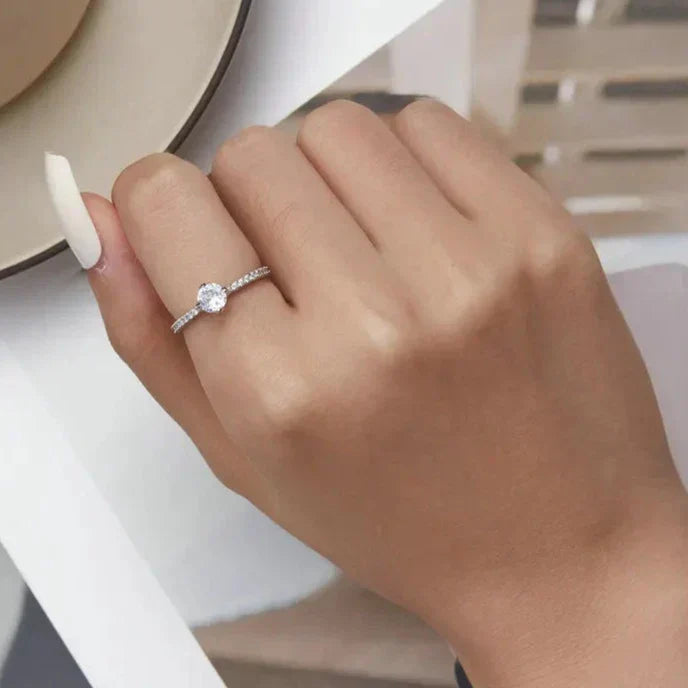Δαχτυλίδι Brilliant Halo Solitaire
